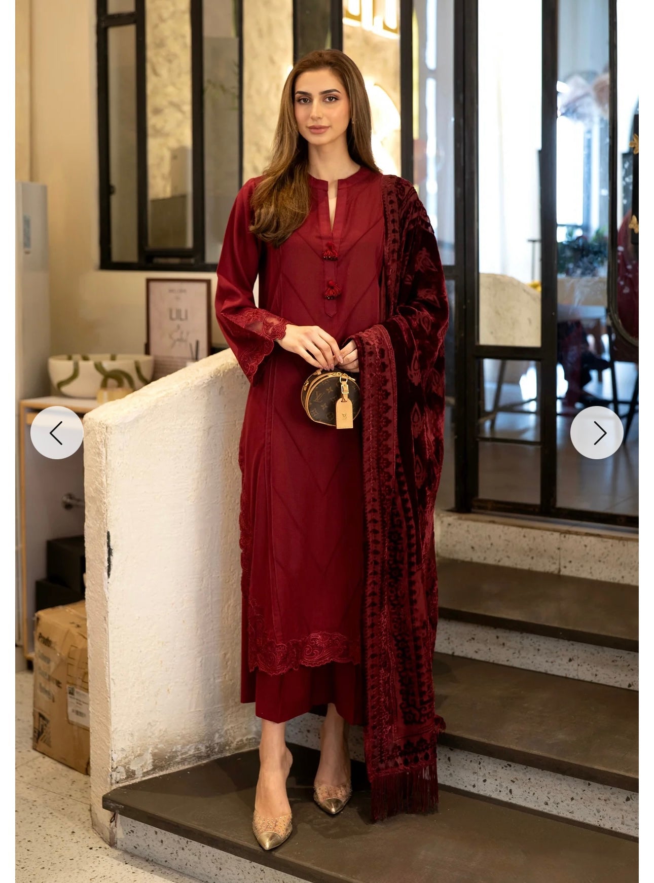 3 Piece embroidered suit (Pre Order)