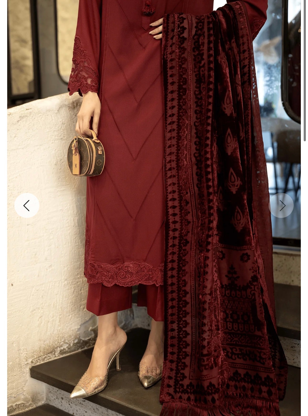 3 Piece embroidered suit (Pre Order)