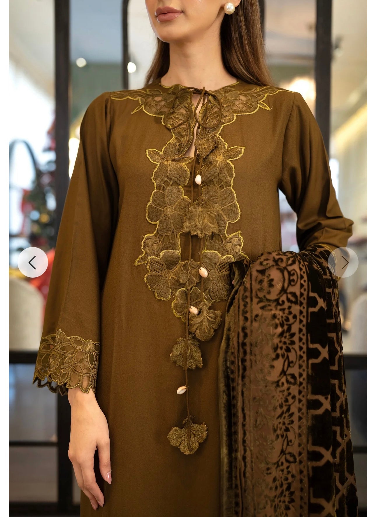 3 Piece embroidered suit (Pre Order)