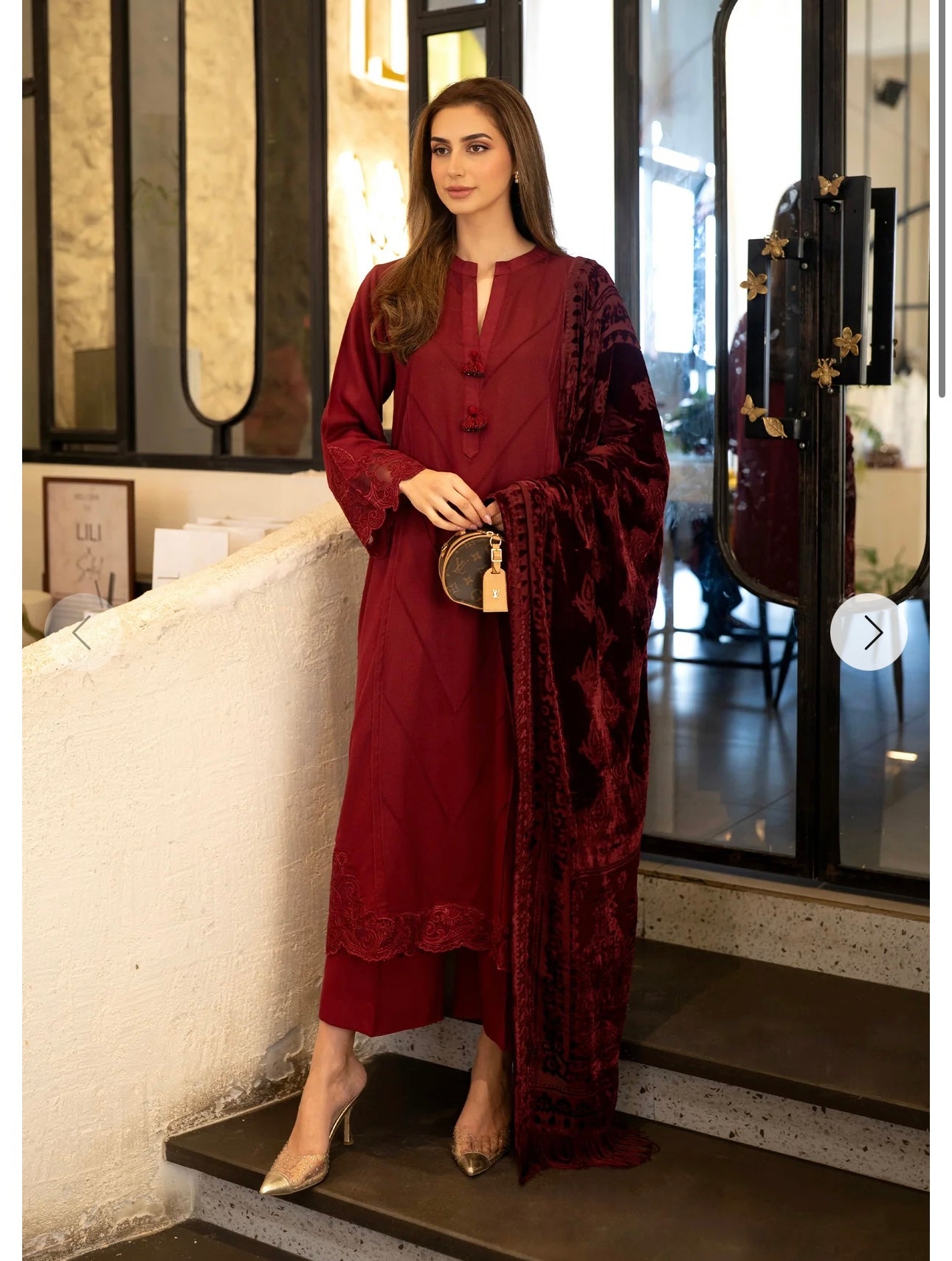 3 Piece embroidered suit (Pre Order)