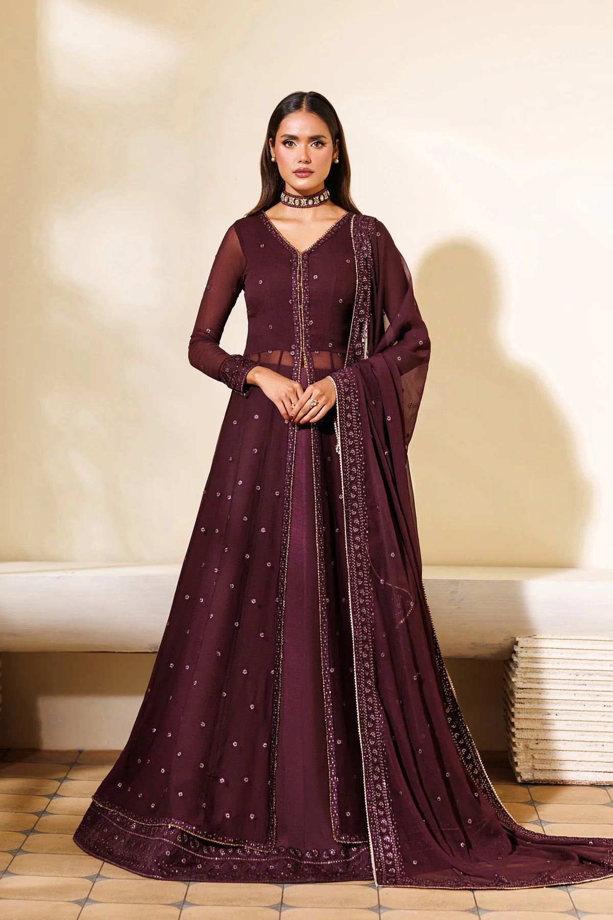 3 Piece embroidered suit