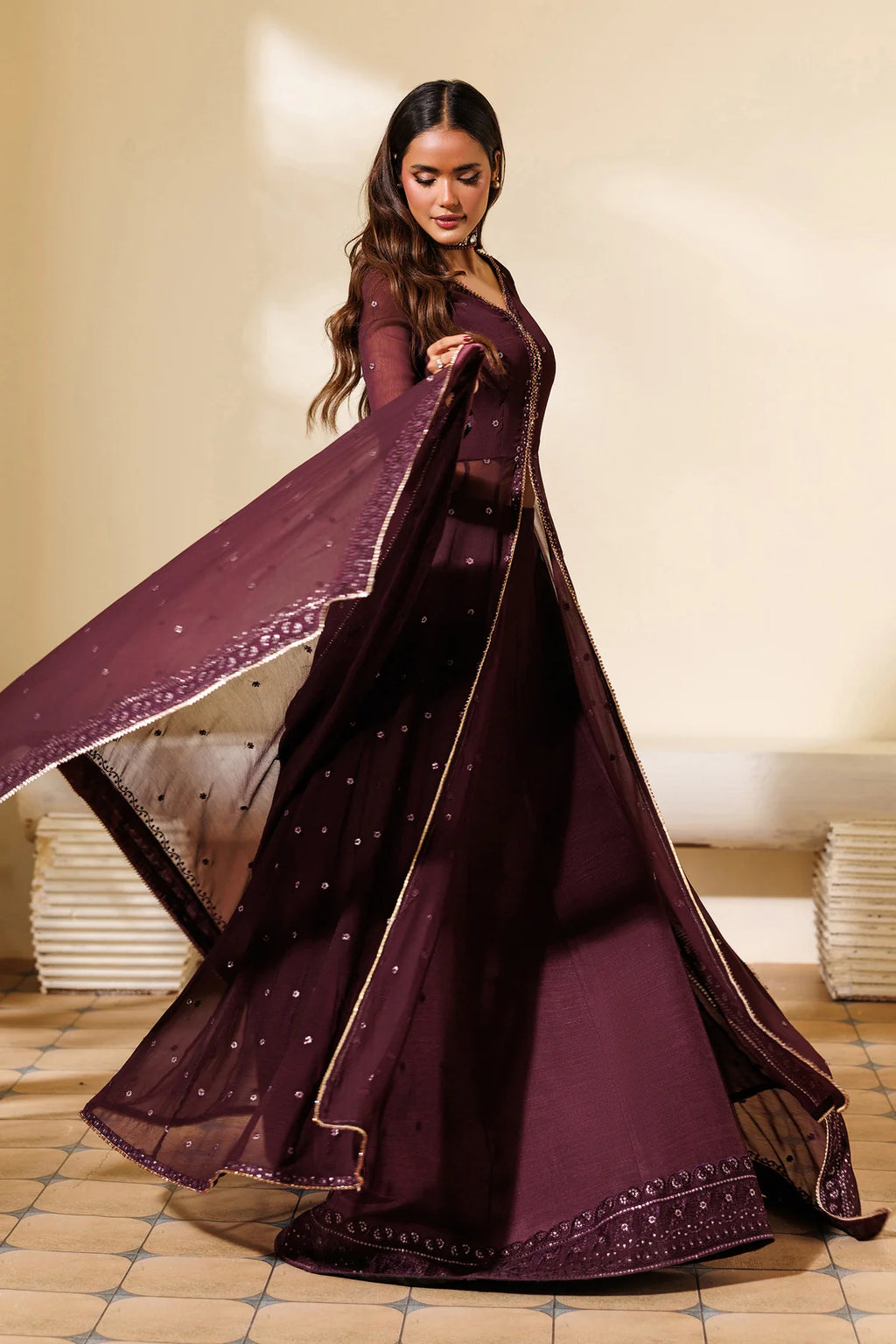 3 Piece embroidered suit