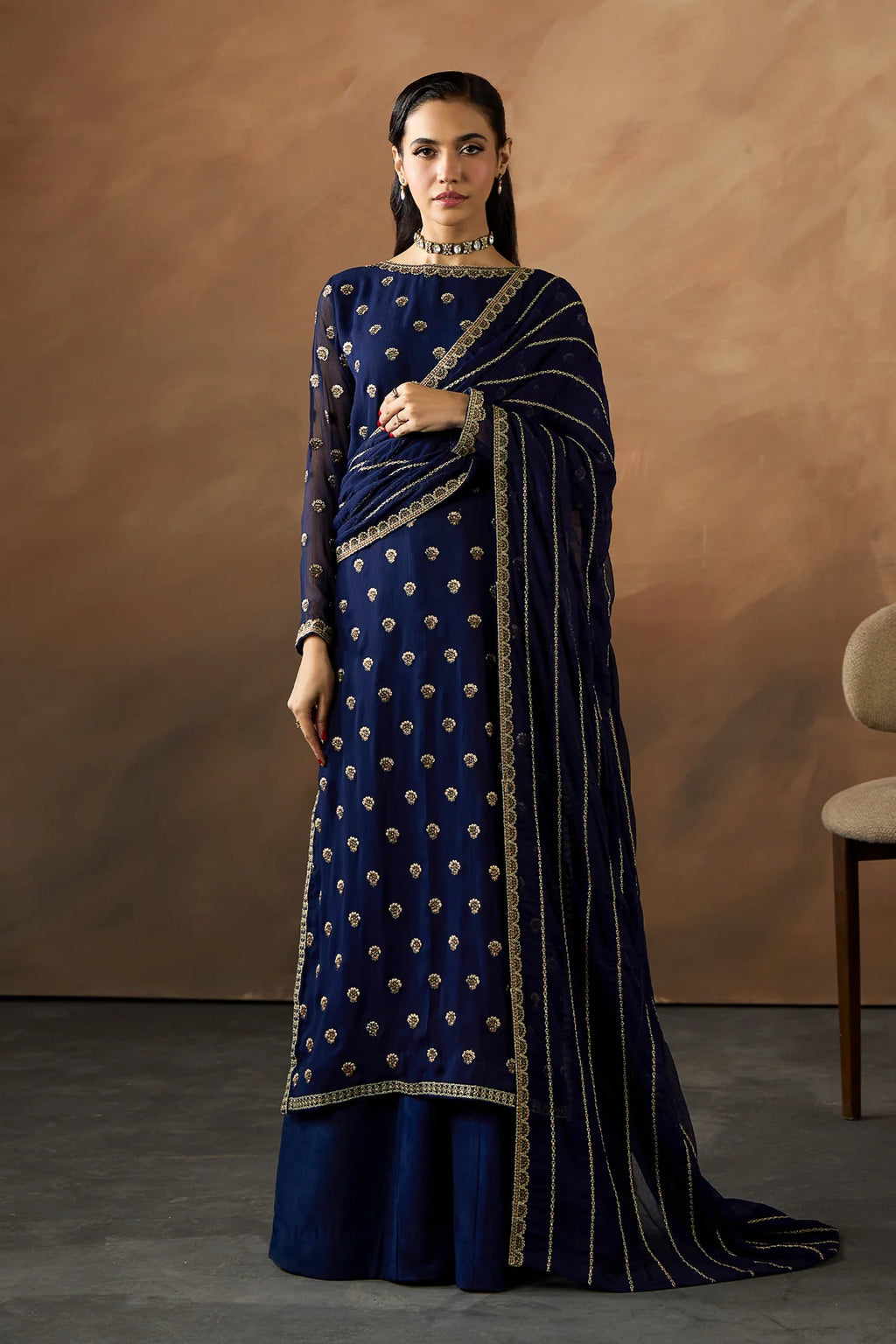 3 Piece embroidered suit