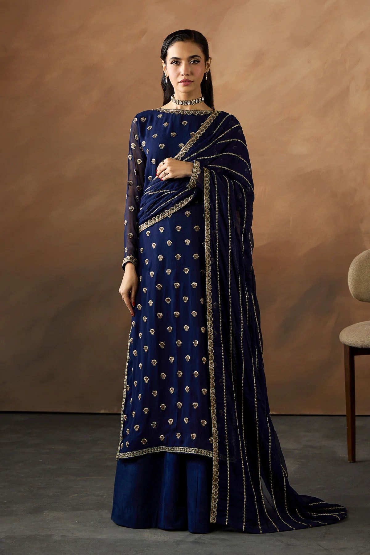 3 Piece embroidered suit