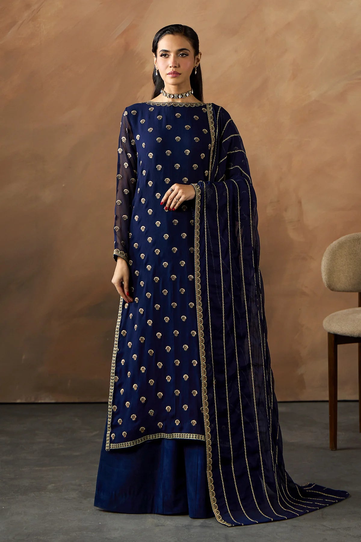 3 Piece embroidered suit