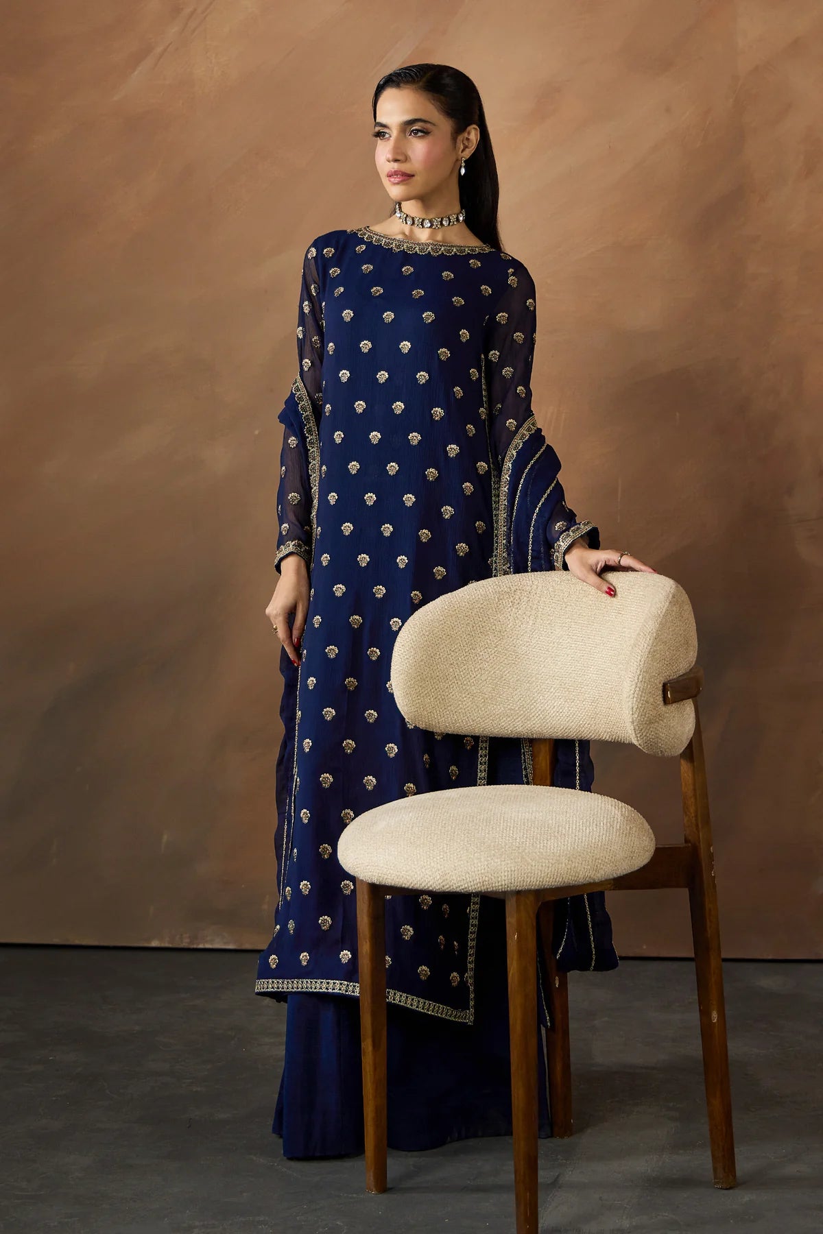 3 Piece embroidered suit