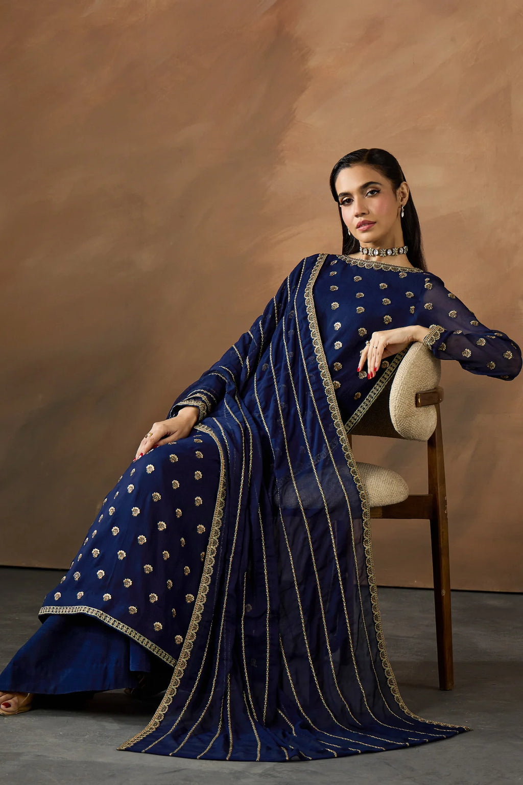 3 Piece embroidered suit