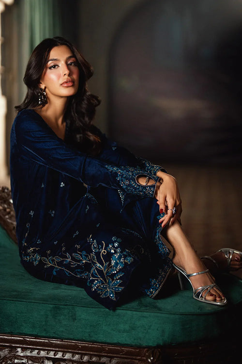 2 Piece embroidered Velvet suit ( Pre order)