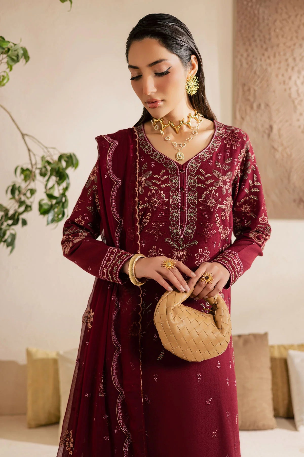 Embroidered suit 3 Piece ( Pre Order)