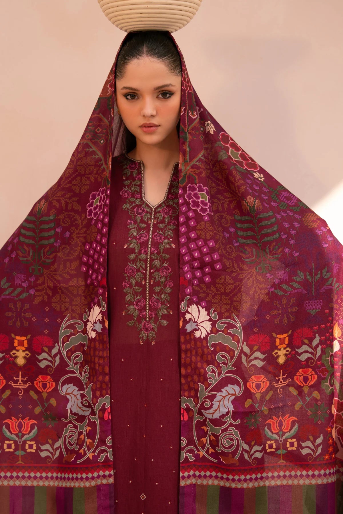 3 Piece embroidered suit (Pre Order)