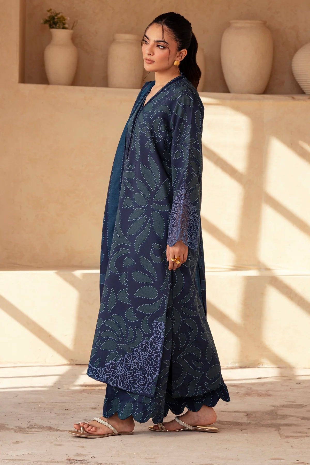 3 Piece embroidered suit (Pre Order)