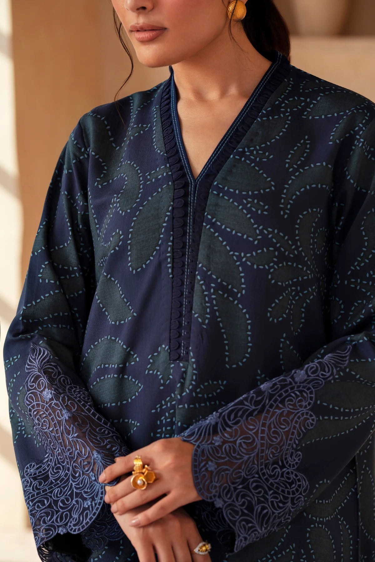 3 Piece embroidered suit (Pre Order)