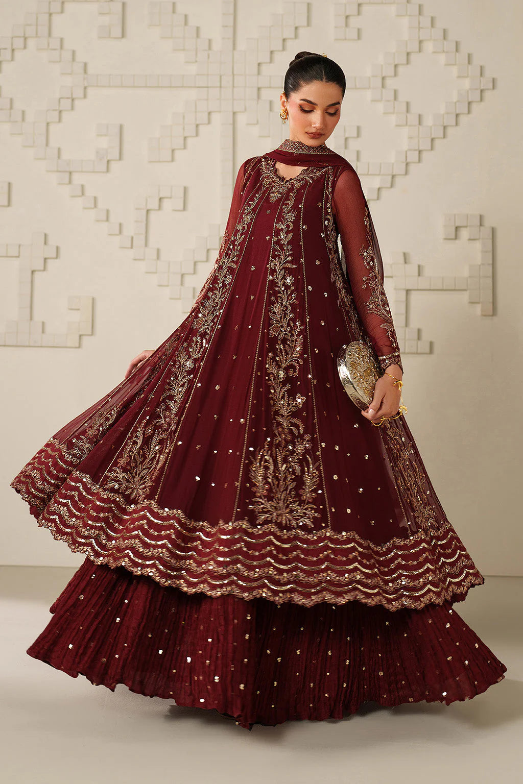 3 Piece embroidered dress (Pre Order)