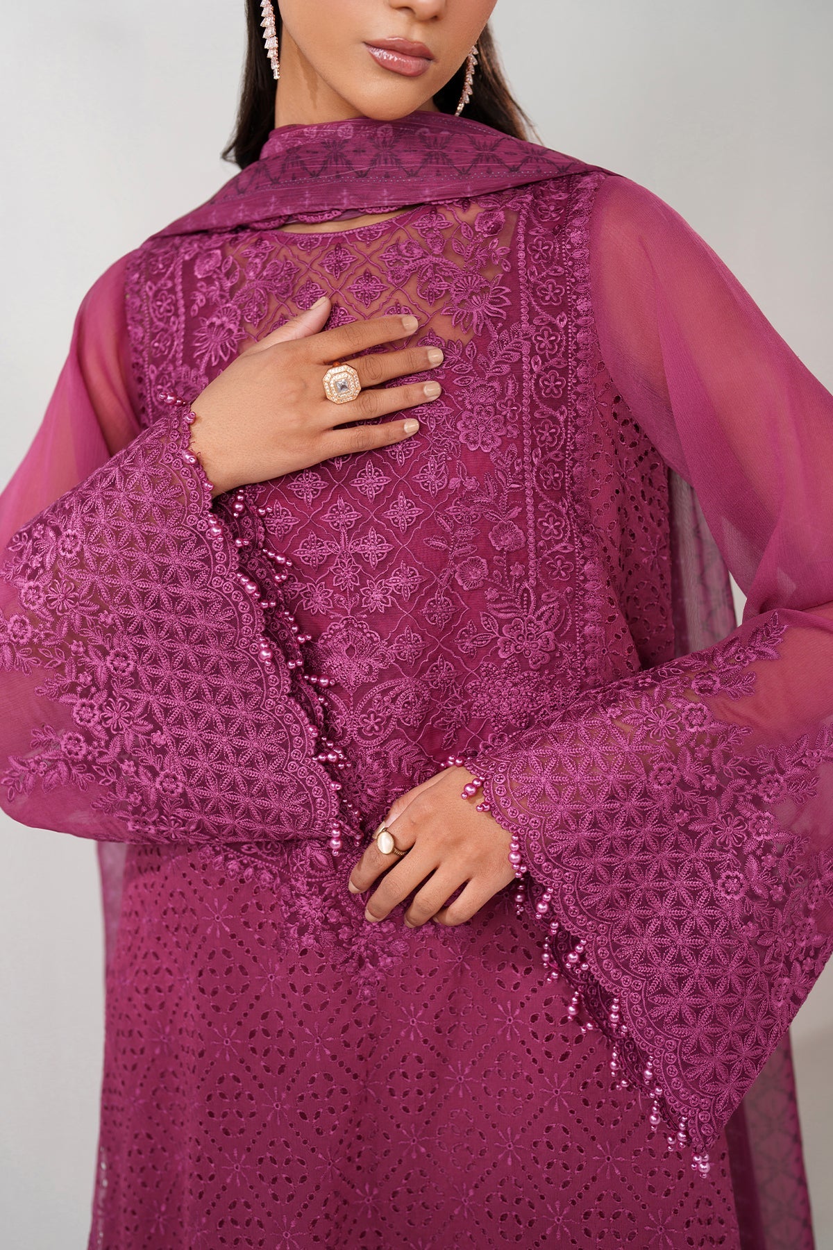 3 Piece Embroidered suit (Pre Order)