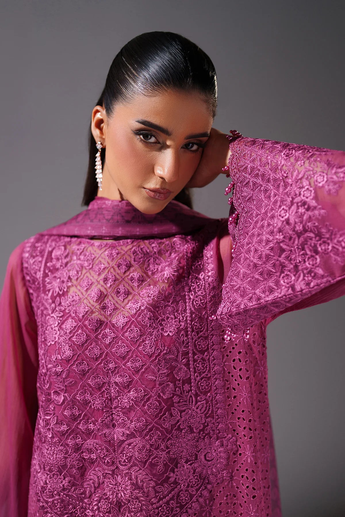 3 Piece Embroidered suit (Pre Order)