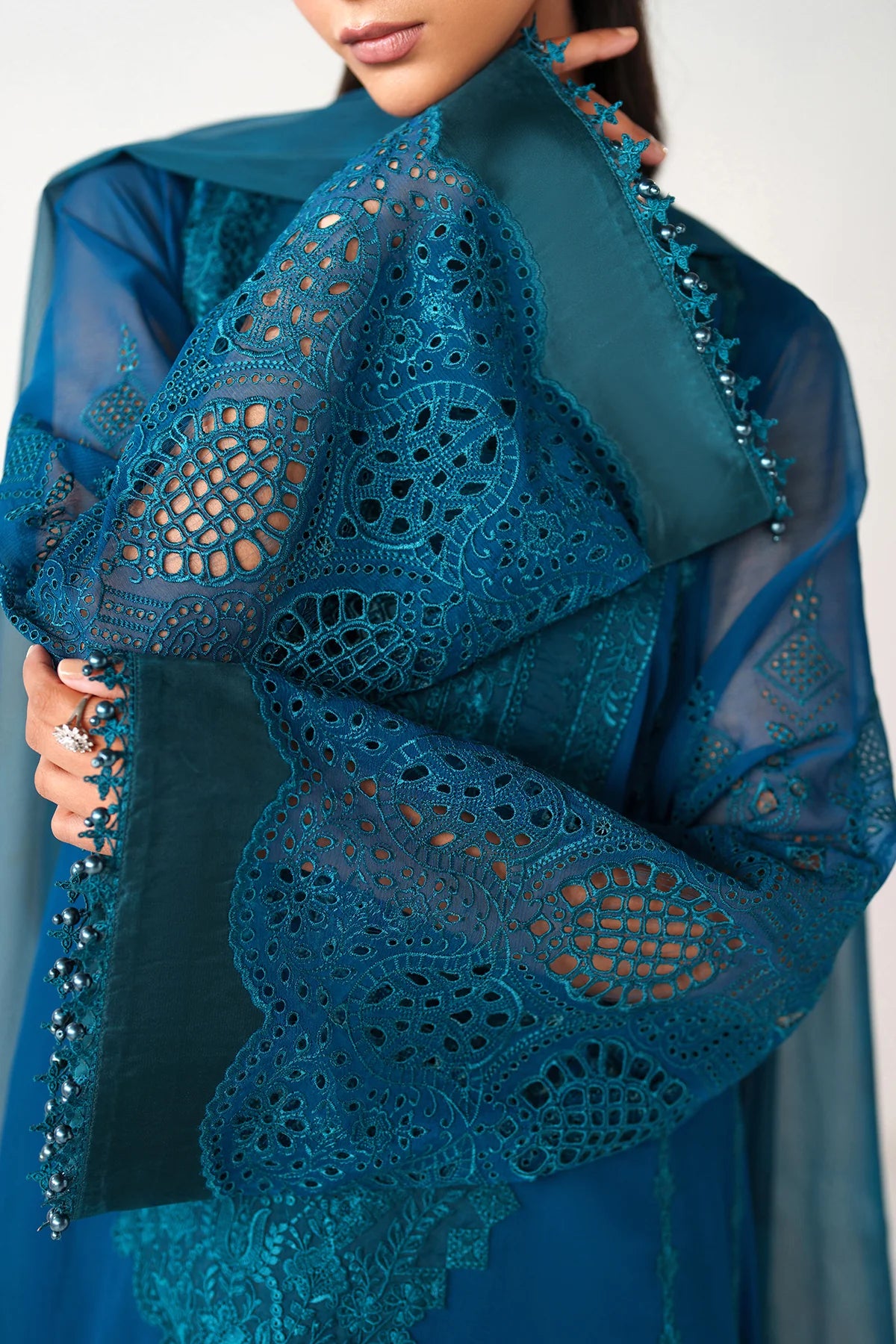 3 Piece embroidered suit (pre Order)